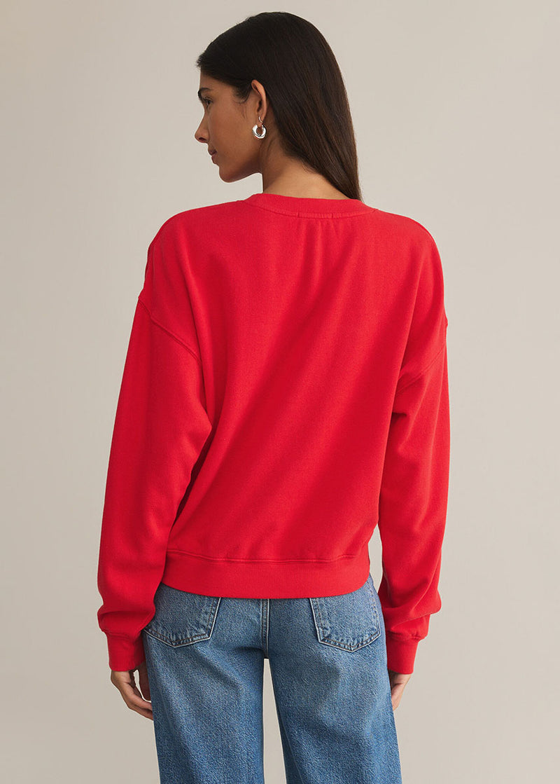 First Date Sweatshirt - Cherry