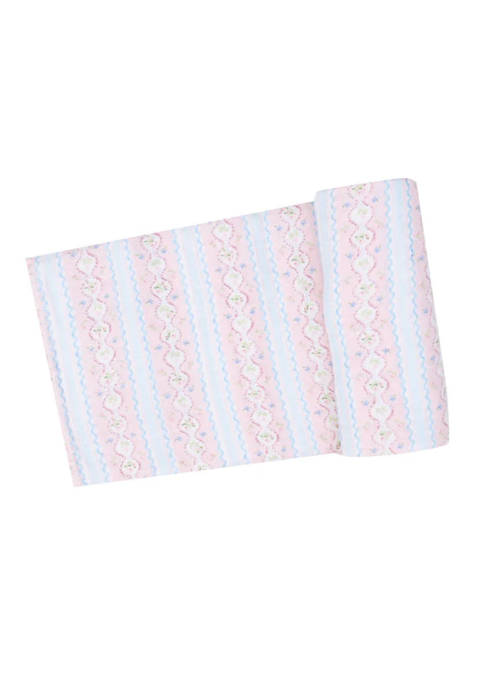 Muslin Swaddle Blanket - Ogee Lace Floral