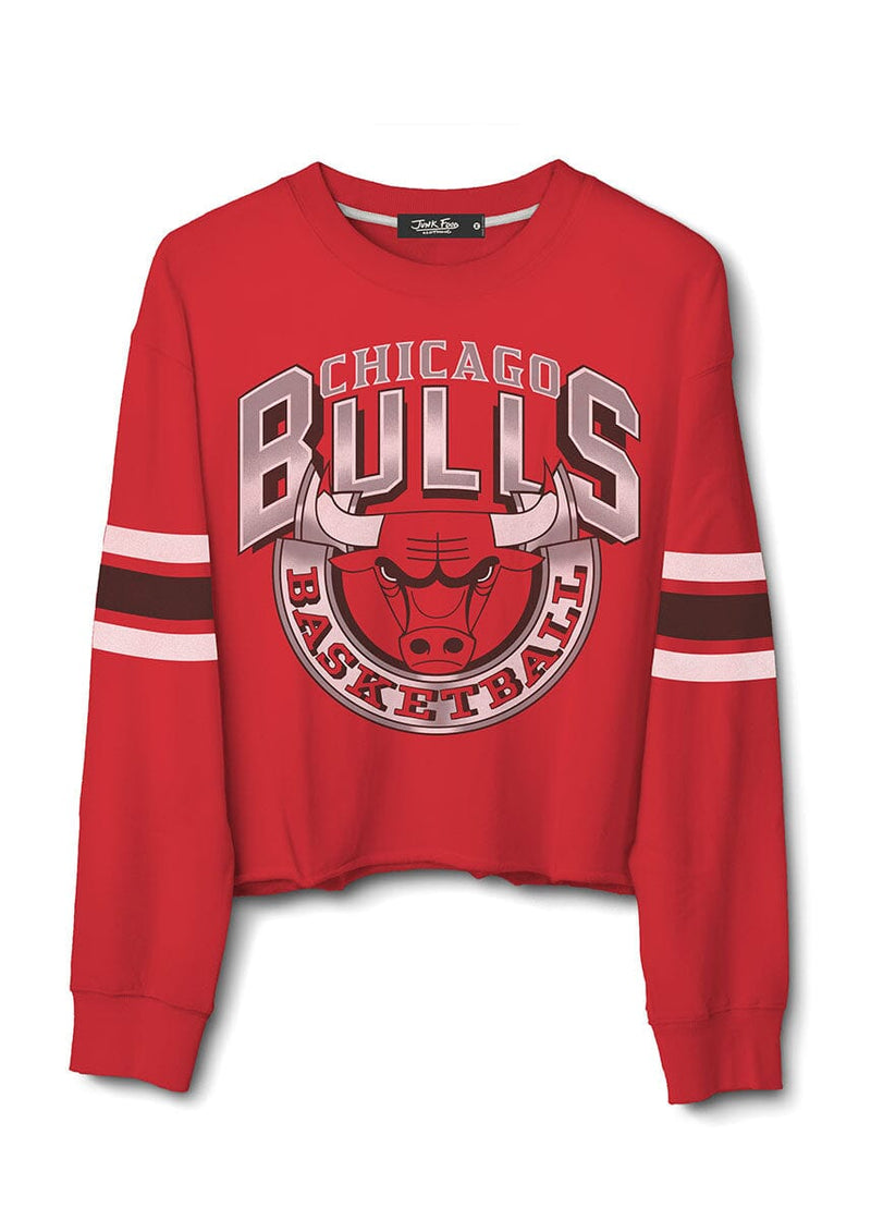 Chicago Bulls Banner Crop Sweatshirt - Licorice