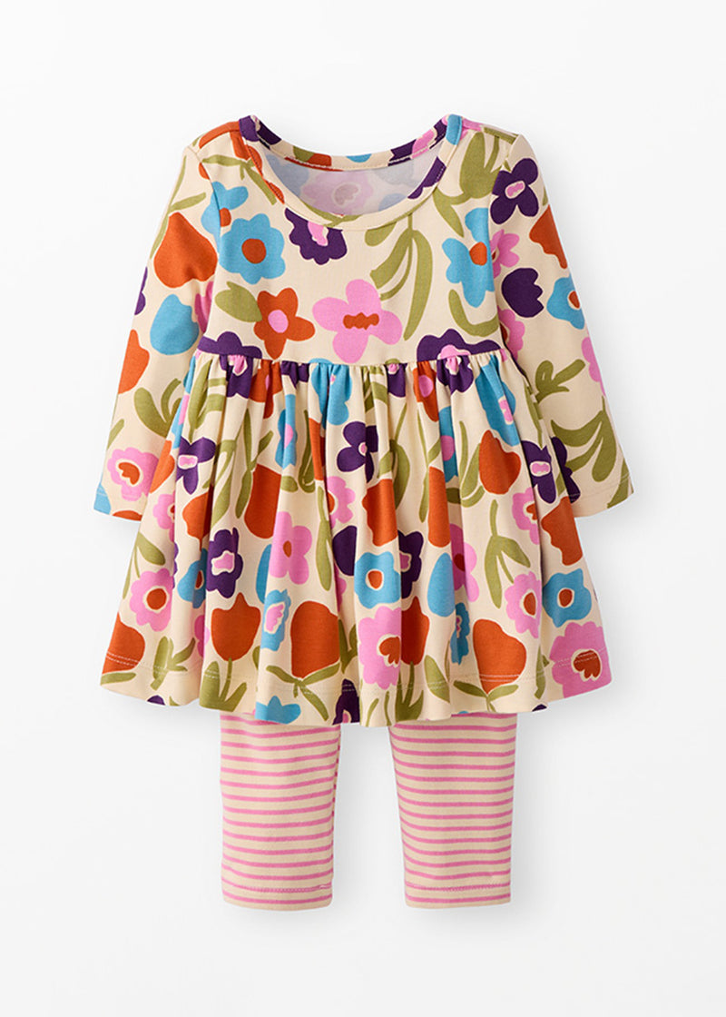 Skater Dress & Legging Set - Fall Floral