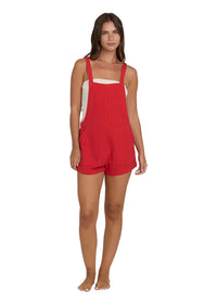 Beach Crush Overall - Fiesta Red