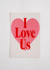 I Love Us Postcard