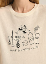 Wine & Cheese Pacific Tee - Sea Salt