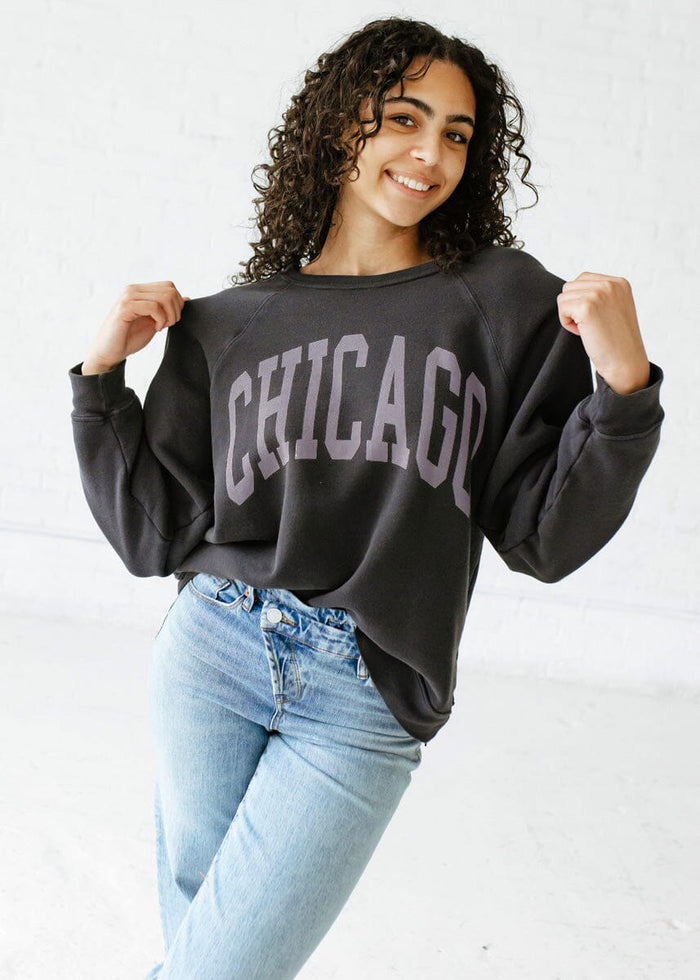 Chicago Classic Crew Sweatshirt - Vintage Black