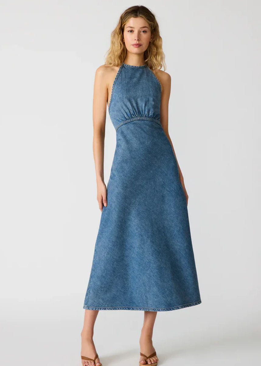 Vilma Dress - Blue Heather