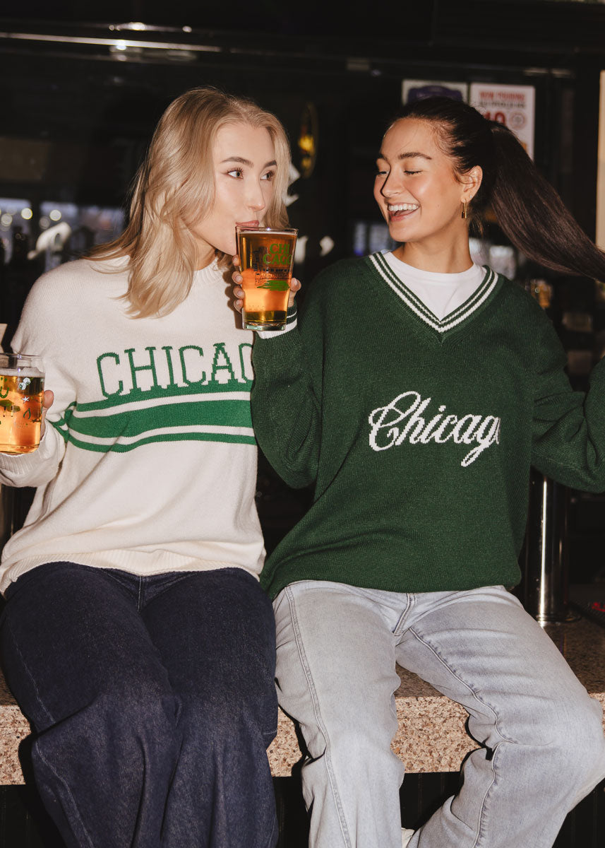 Chicago Stripe Stack Oversized Sweater