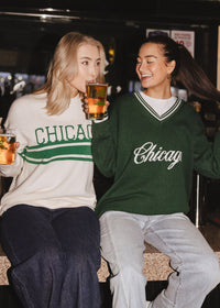 Chicago Stripe Stack Oversized Sweater