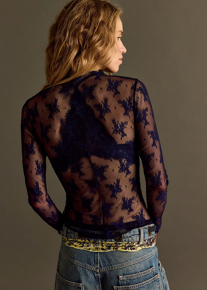 Lady Lux Layering Top - Deeper Iris