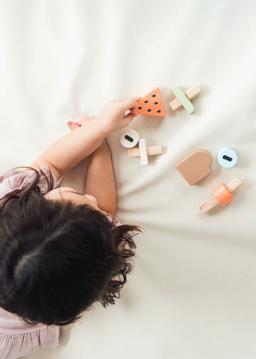 Wooden Ice Cream Stacking Toy