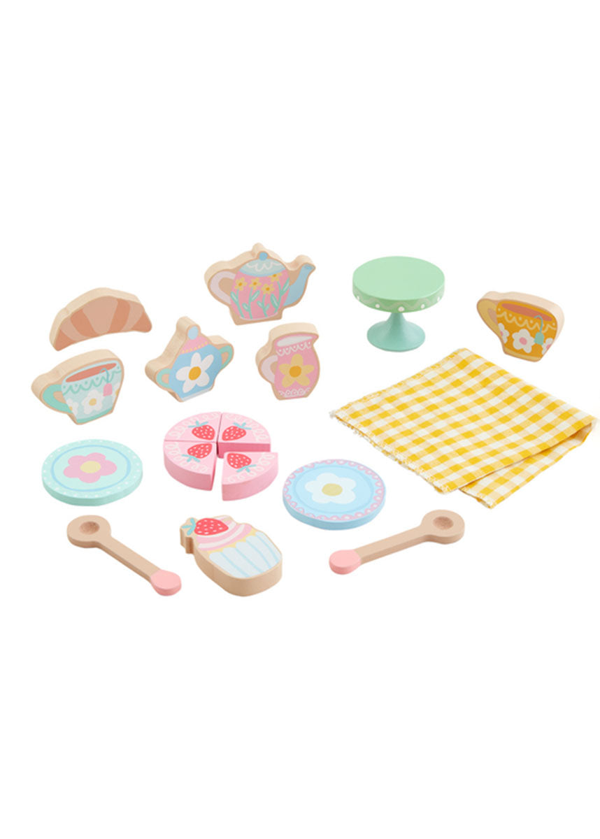 Wood Tea Party Set