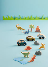Wood Dino Toy Set