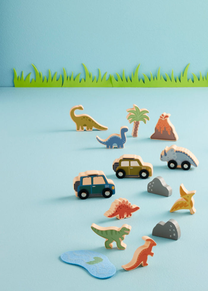 Wood Dino Toy Set
