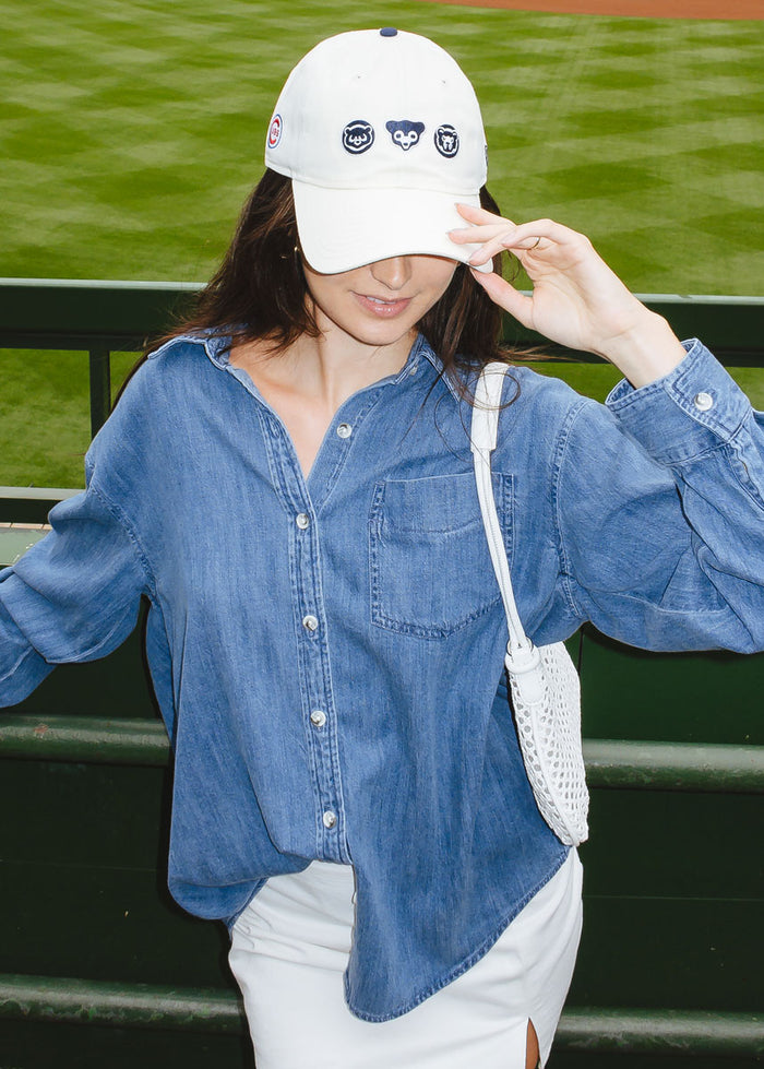 Chicago Cubs Bears Dad Hat - Ivory