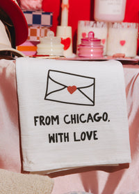 From Chicago, With Love Tea Towel