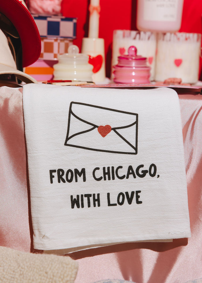 From Chicago, With Love Tea Towel