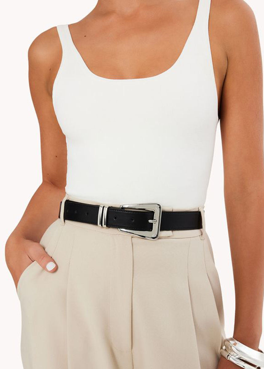 Carmen Belt - Black & Silver