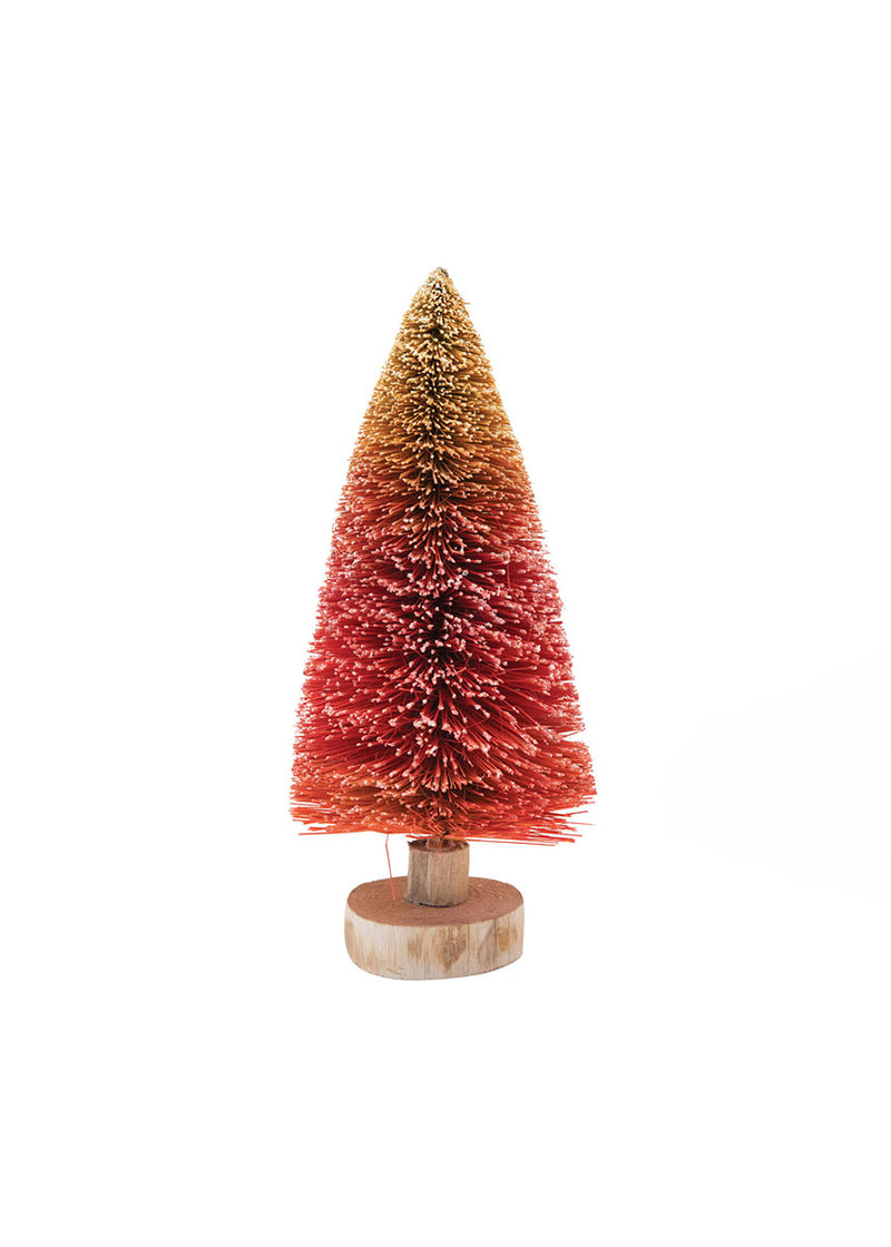 Ombre Sisal Bottle Brush Tree - Red