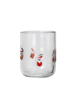 Holiday Icon Drinking Glass - Santa