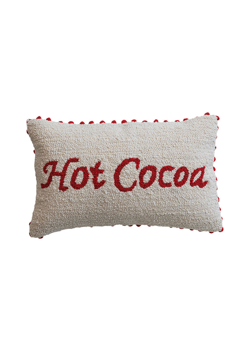 Hot Cocoa Tufted Lumbar Pillow