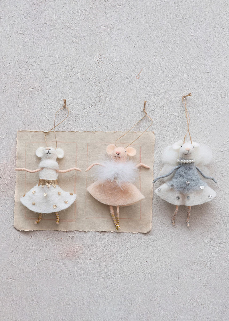 Fancy Ballerina Mouse Ornament