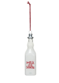Milk For Santa Bottle Ornament