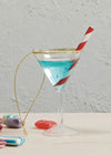 Holiday Cocktail Ornament - Blue Martini