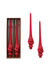 Gnome Taper Candles - Red