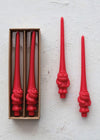 Gnome Taper Candles - Red