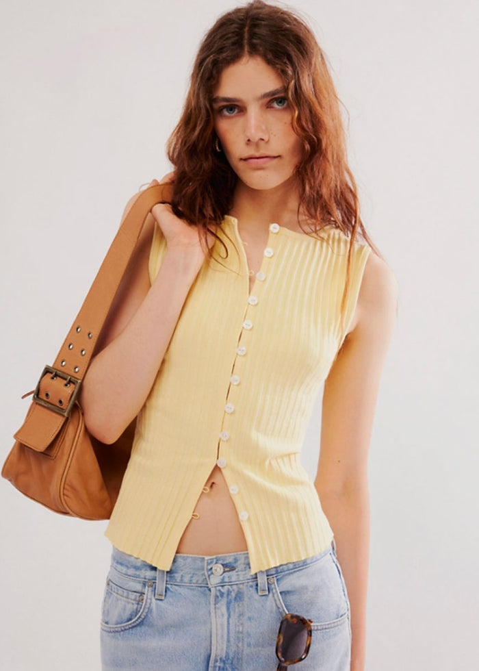 Tilly Vest - Mellow Yellow