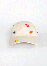 Toddler Chicago Icons Hat - Ivory