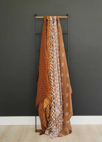 Gingham Muslin Swaddle Blanket