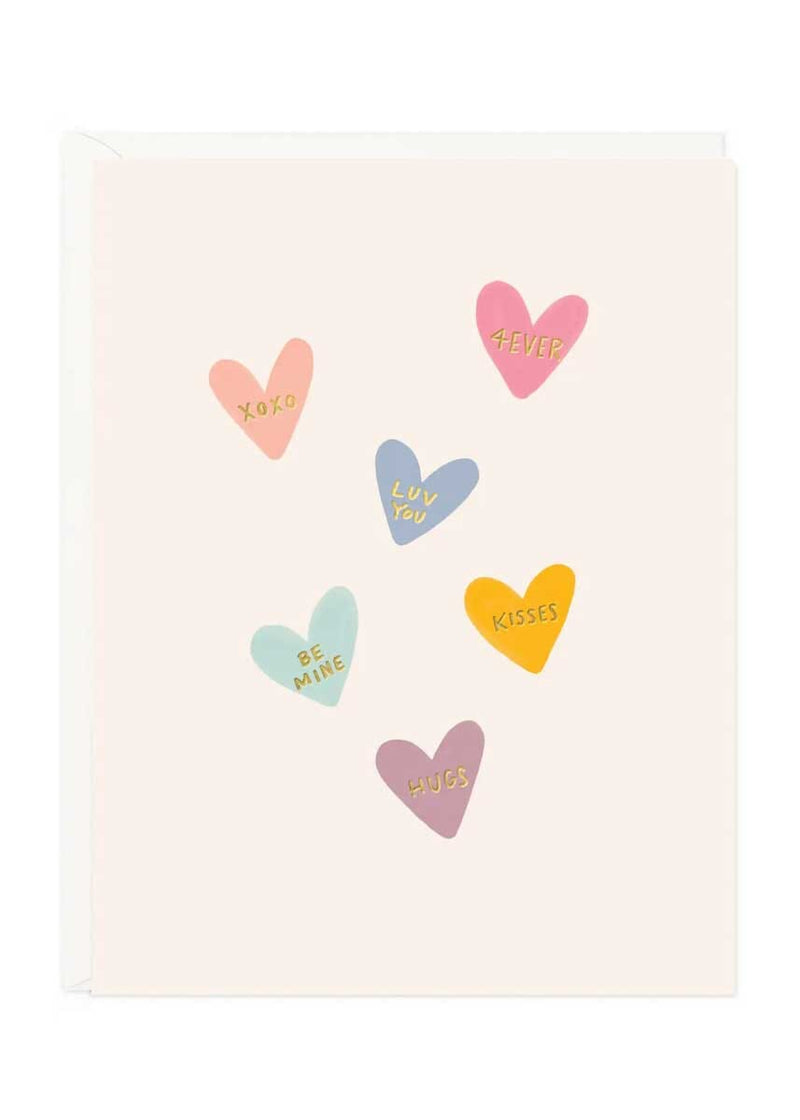 Conversation Hearts Card