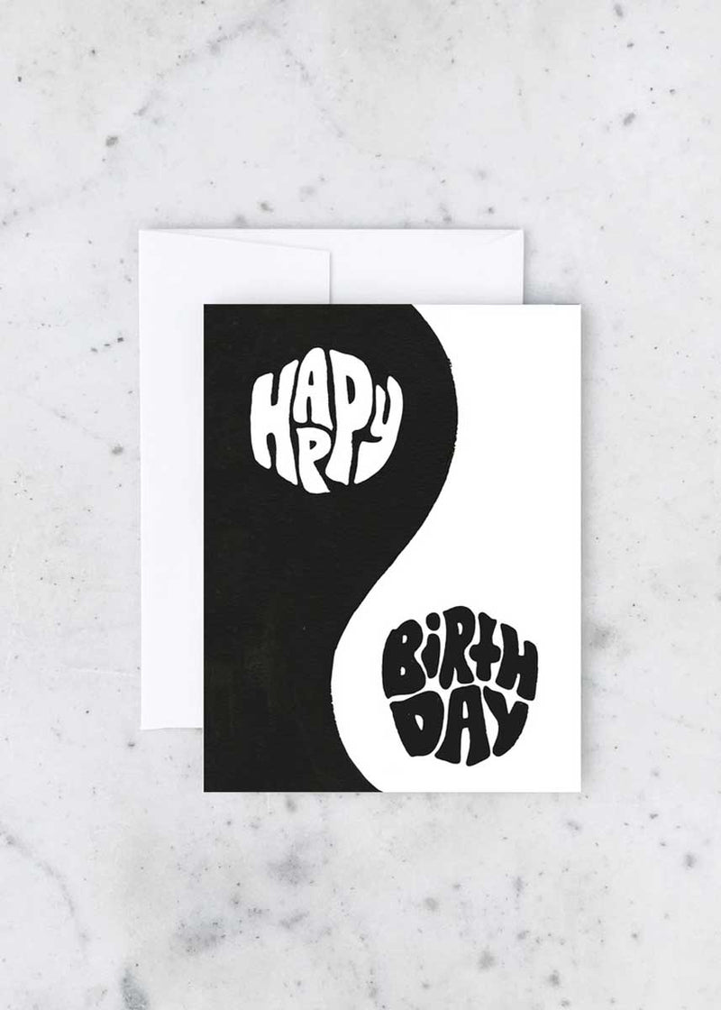 Yin Yang Birthday Card