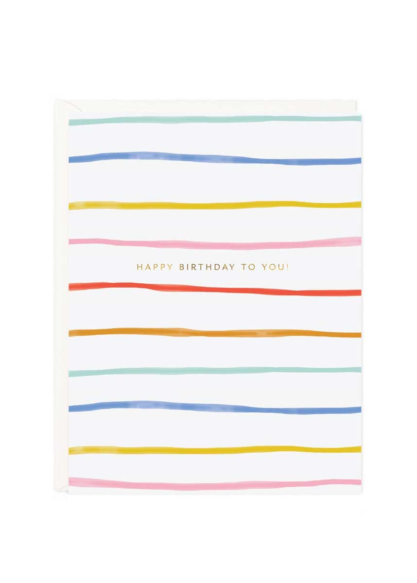 Birthday Stripes Card