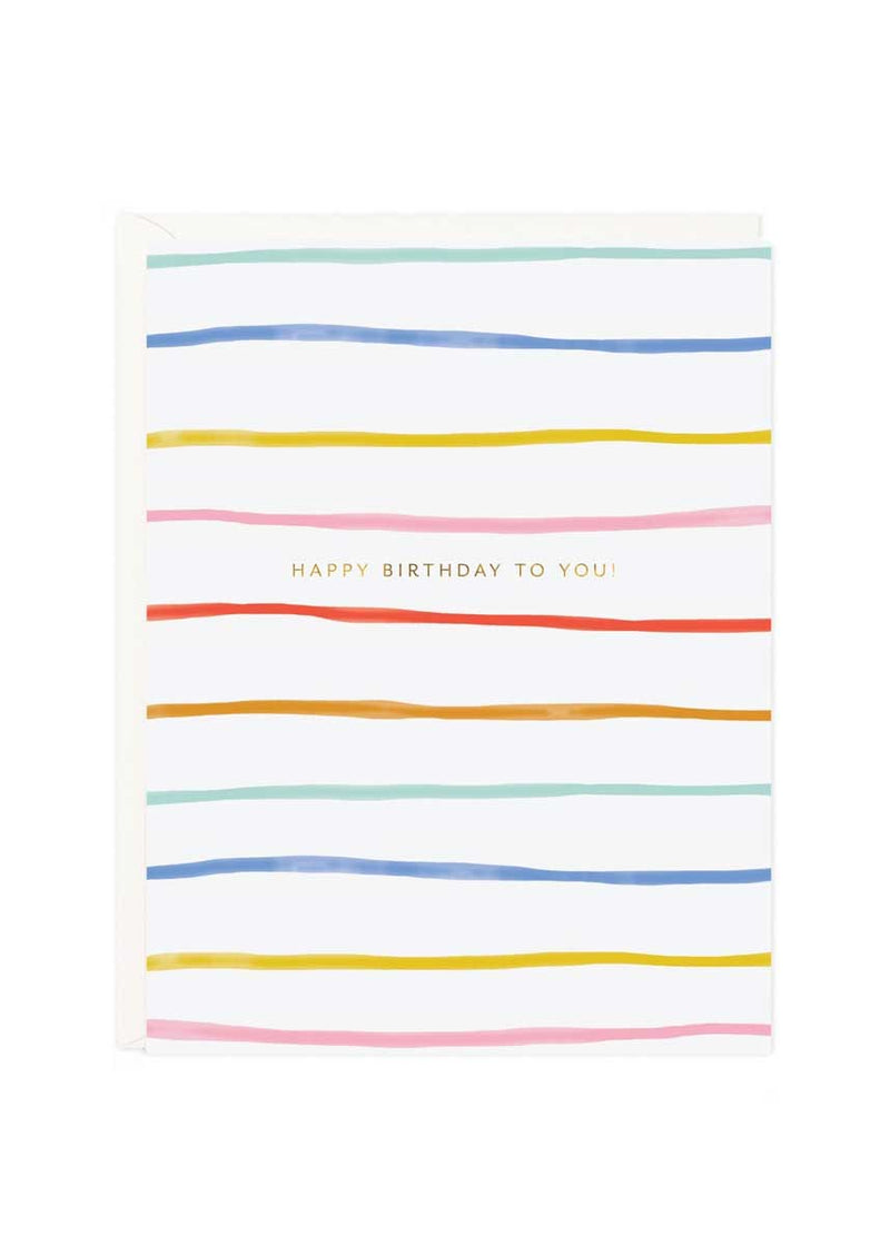 Birthday Stripes Card