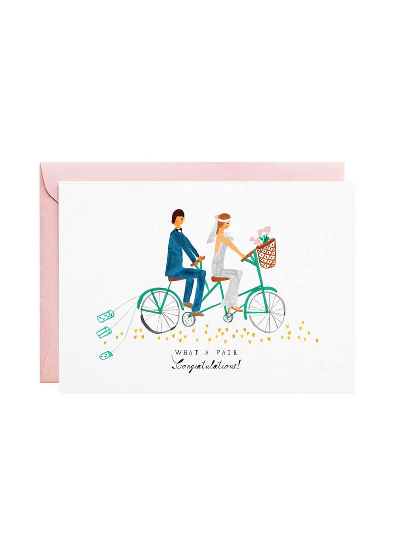 Tin Cans On Tandem Card