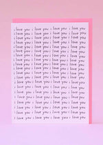 I Love You On Repeat Card