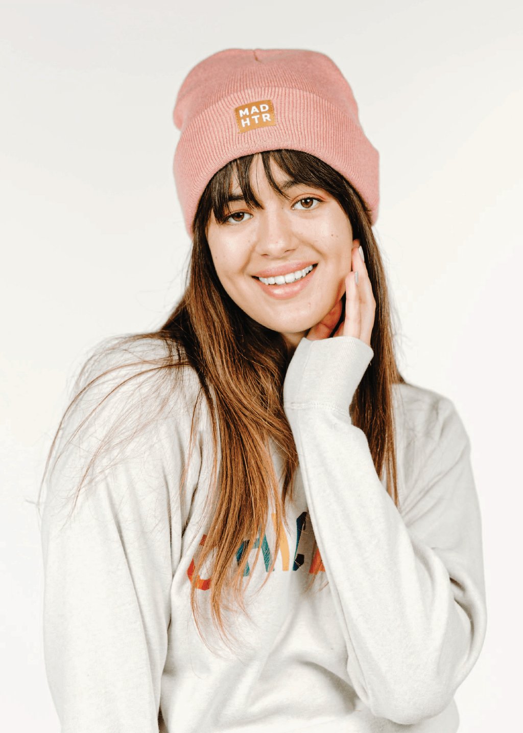 Adult Mad Hatter Classic Beanie - Blush
