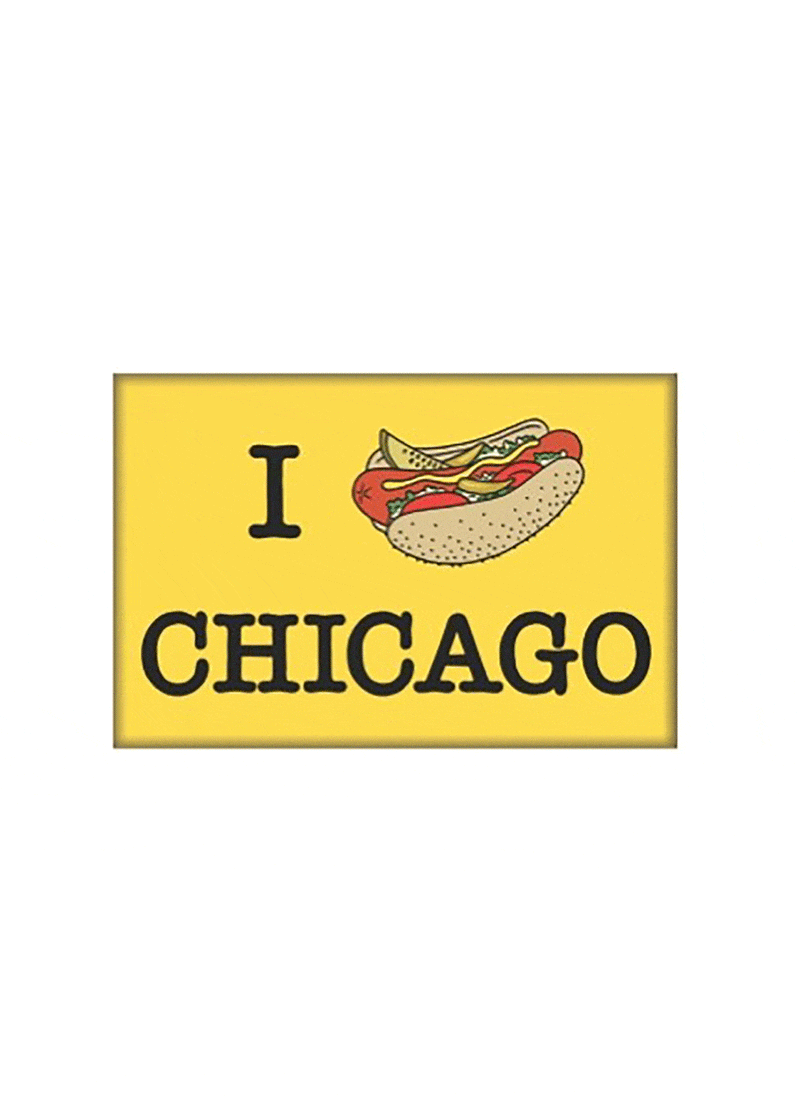 I Hot Dog Chicago Magnet