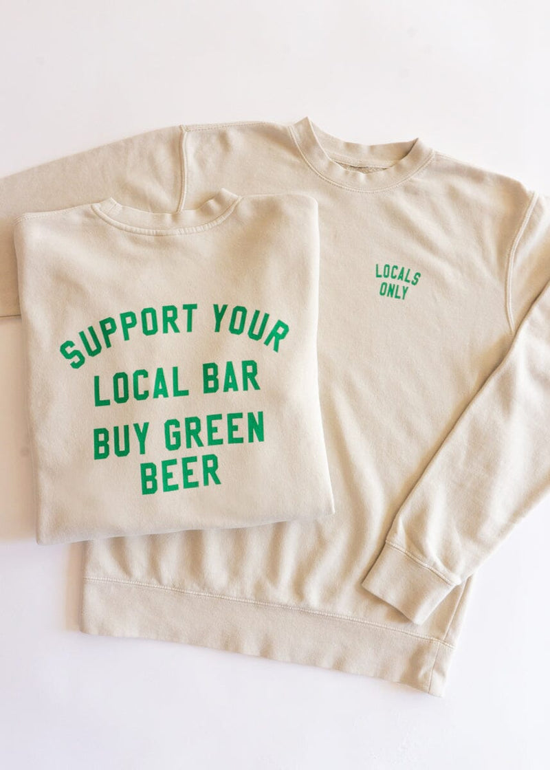 Support Your Local Bar Sweatshirt - Ivory