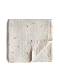 Organic Cotton Muslin Swaddle Blanket - Falling Stars