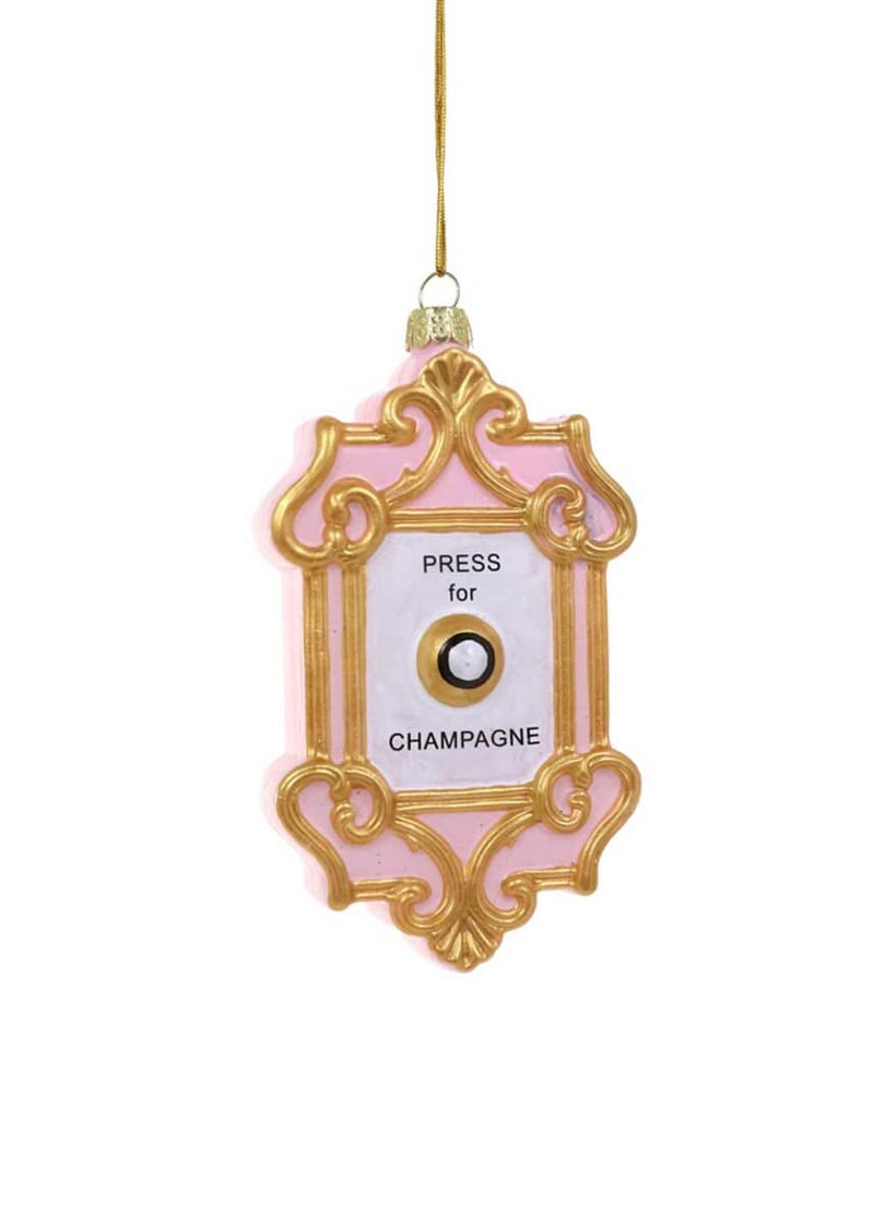 Champagne Button Ornament