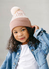 Toddler Mad Hatter Chicago Pom Beanie - Neutral