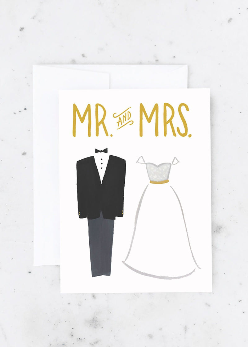 Bride and Groom Greeting Card