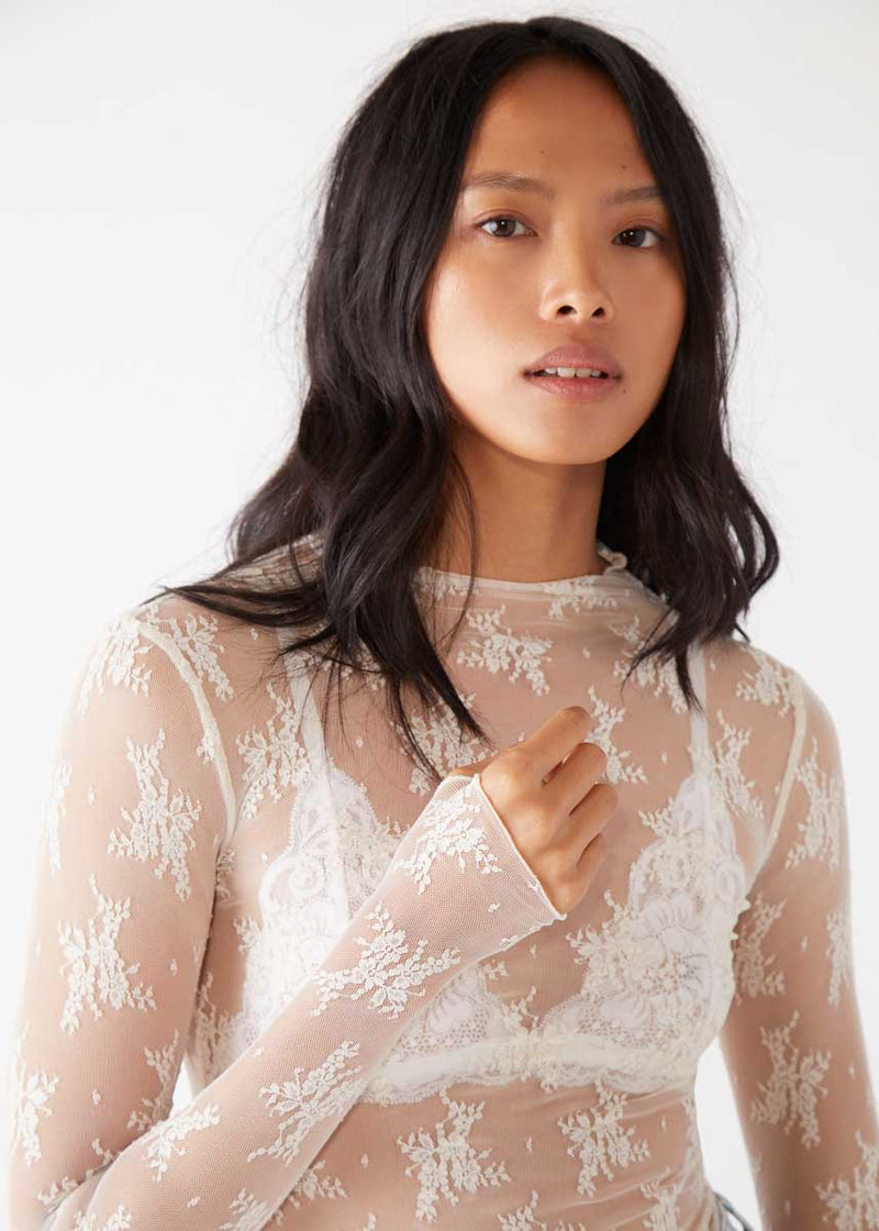 Lady Lux Layering Top - Evening Creme