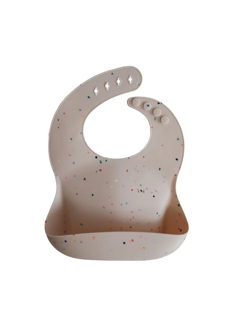 Silicone Baby Bib - Vanilla Confetti