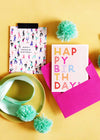 Birthday Block Letters Card