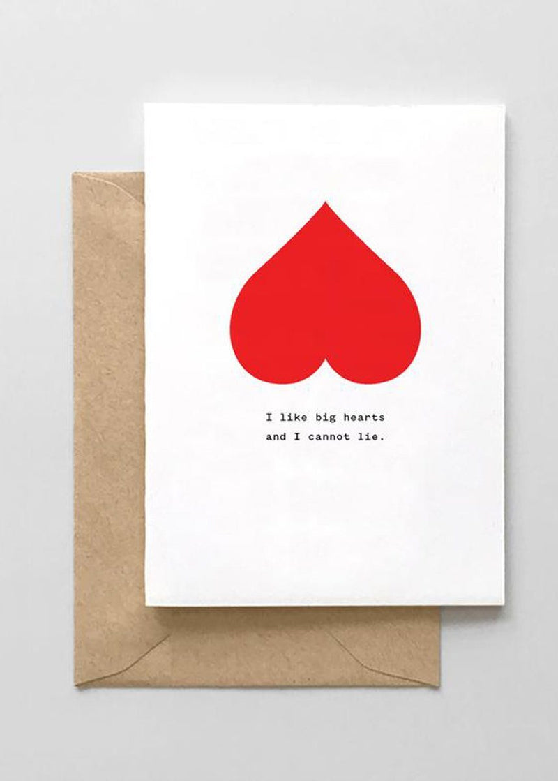 I Like Big Hearts Card