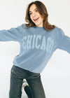 Chicago Collegiate Puff Sweatshirt - Slate Blue