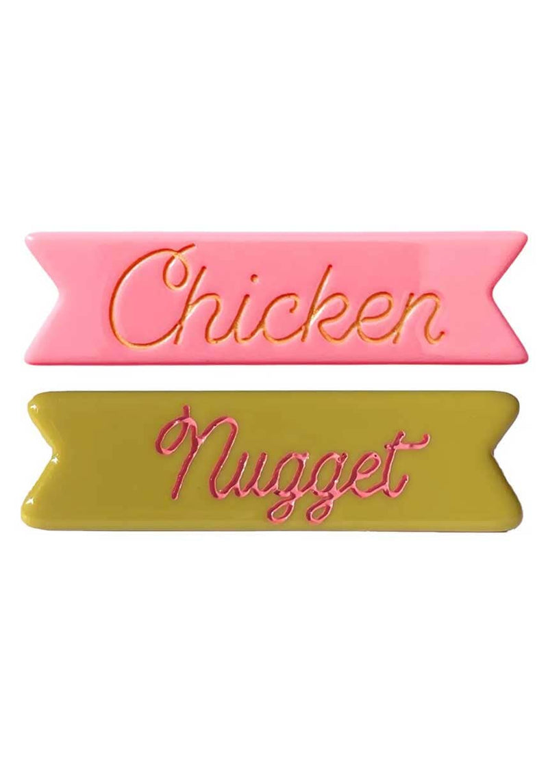 Chicken Nugget Kids Hair Clip Set